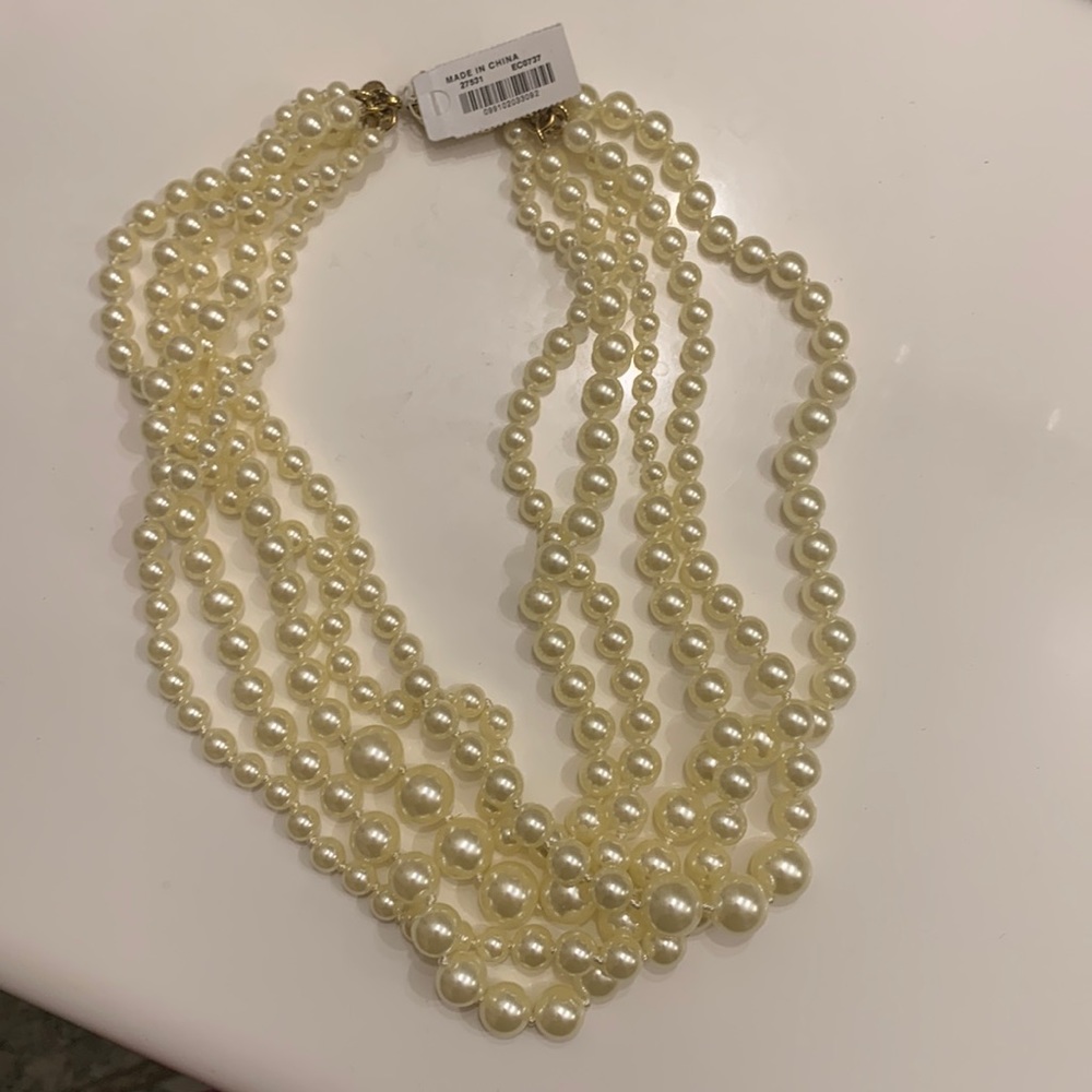J. Crew multi-strand pearl necklace NWT